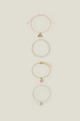 4-Pack Girls Spring Friendship Bracelets