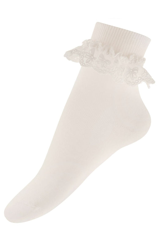 Olivia Bow Lace Sock Monsoon UK