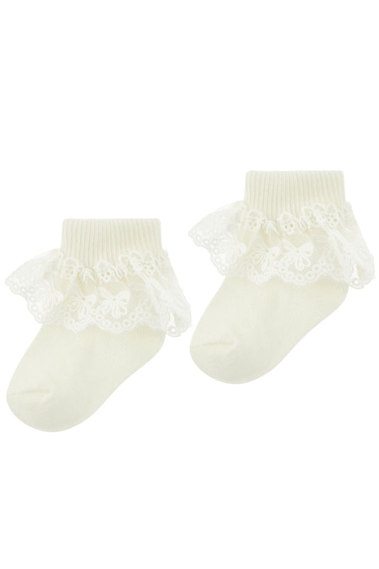 Baby Olivia Bow Lace Monsoon UK