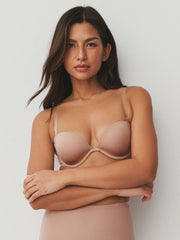 Praline Nude Strapless A-E Clear Back Smoothing Strapless & Multiway Bra