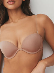 Praline Nude Strapless A-E Clear Back Smoothing Strapless & Multiway Bra