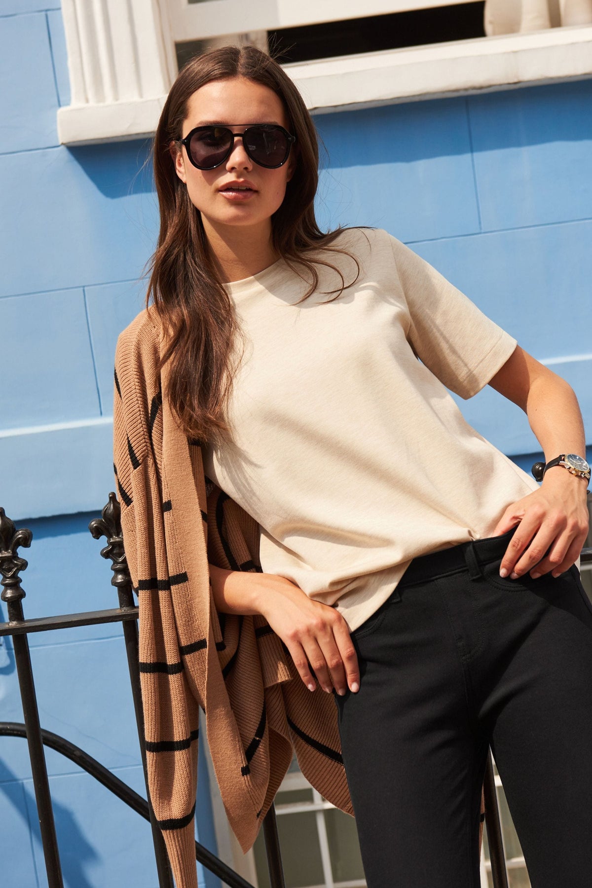 Oatmeal Cream Heavyweight Short Sleeve Crew Neck T-Shirt