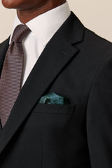 Black Slim Fit Textured Suit Jacket