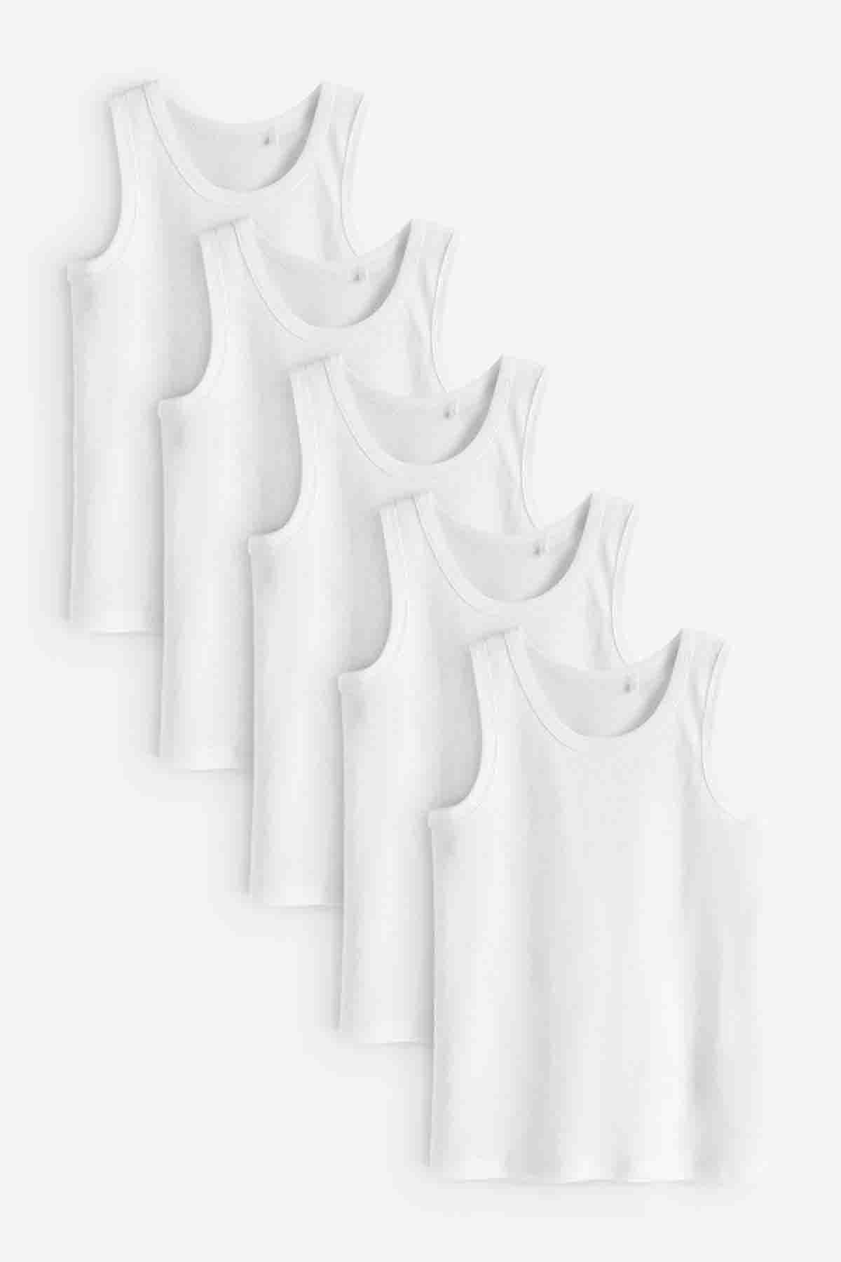 White Organic Cotton Vests 5 Pack | Sets | next, <p>White Organic Cotton Vests 5 Pack</p>. We delivery across Pakistan