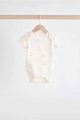 Neutral Baby Short Sleeves Bear Bodysuits 5 Pack