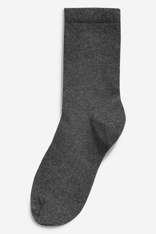 Grey 7 Pack Cotton Rich Socks