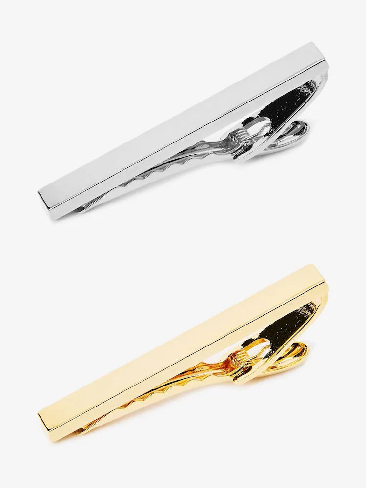 Metallic Tie clip Set