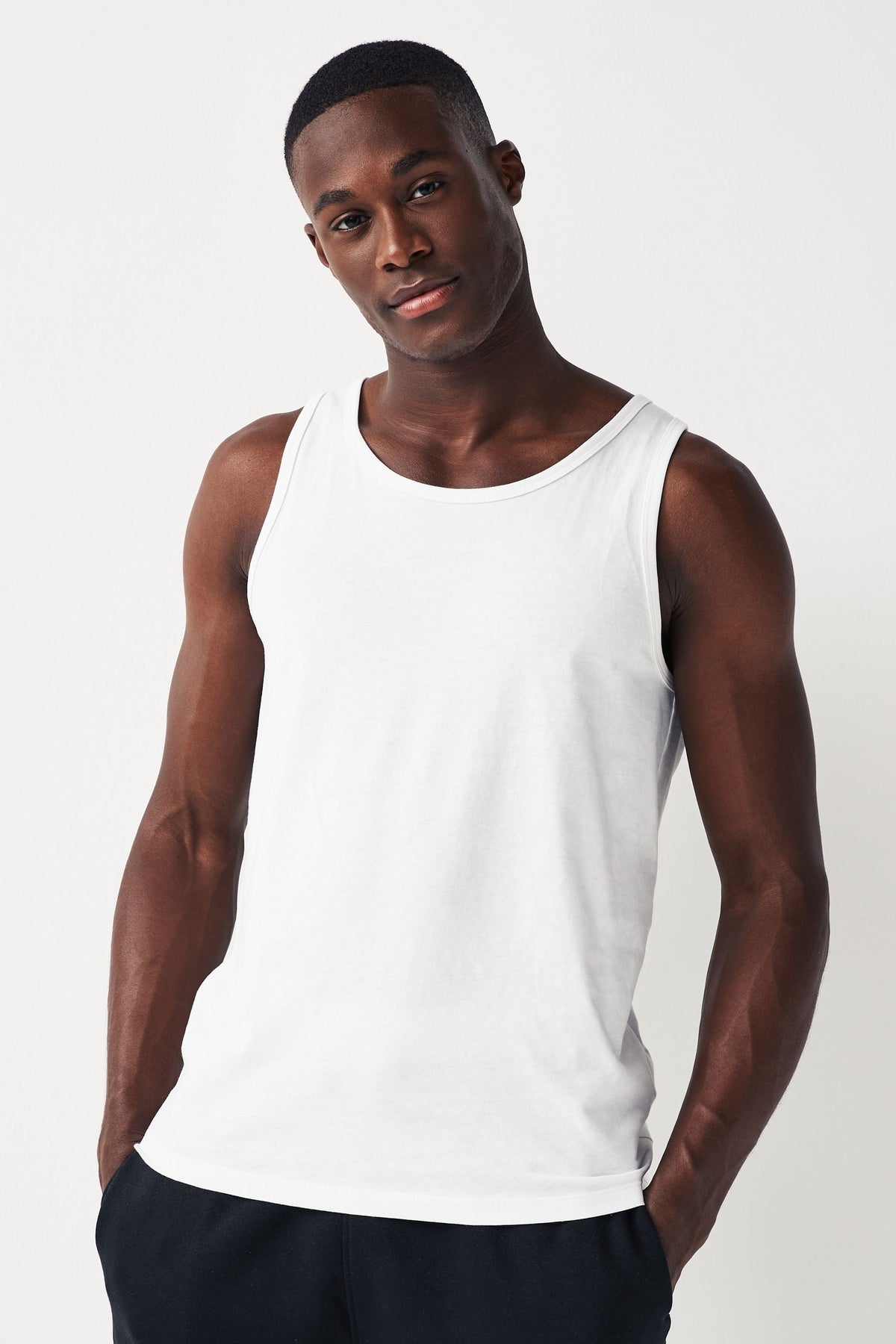 White 100% Cotton Layering Vests 5 Pack