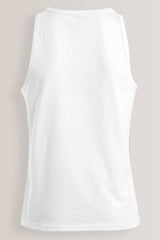 White 100% Cotton Layering Vests 5 Pack