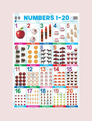 PARAMOUNT WALL CHART -NUMBERS 1-20