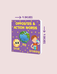 PARAMOUNT LITTLE HAND'S BOARD BOOK OPPOSITES & ACTION WORDS