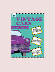 VINTAGE CARS COLOURING BOOK
