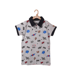 Polo with Flat Knit Collar | T-Shirts | The nest clothing