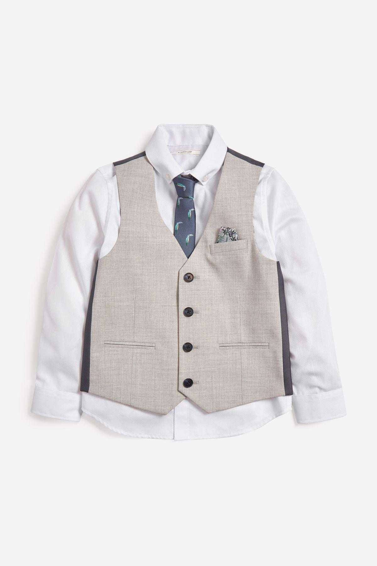 Shirt, Tie & Waistcoat Set