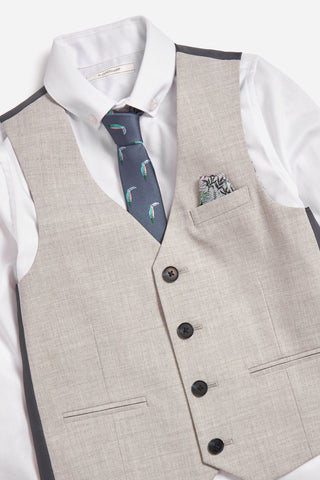 Shirt, Tie & Waistcoat Set