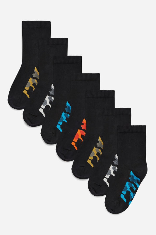 7 Pack Cotton Rich Socks