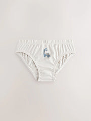 Blue Dinosaur Cotton Printed Briefs 5 Pack (1.5-10yrs)