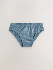 Blue Dinosaur Cotton Printed Briefs 5 Pack (1.5-10yrs)