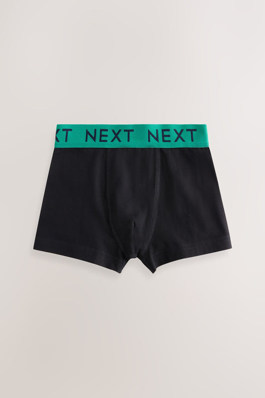 NEXT - Black with Varsity Waistband Trunks 5 Pack (1.5-16yrs)