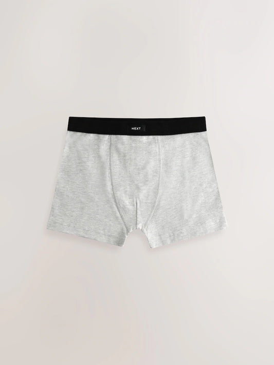 Grey Soft Waistband Trunks 5 Pack (1.5-16yrs)