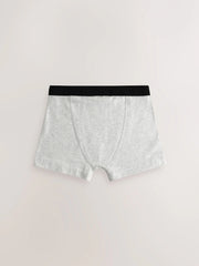 Grey Soft Waistband Trunks 5 Pack (1.5-16yrs)