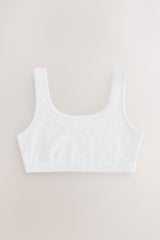 NEXT - White Scoop Crop Tops 3 Pack (5-16yrs)