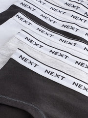Black/Grey/White Hipsters 7 Pack (2-16yrs)
