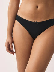 Black Brazilian Cotton Rich Knickers 5 Pack