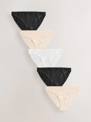E 5PK COT HILEG BWN | BLACK/WHITE/NUDE