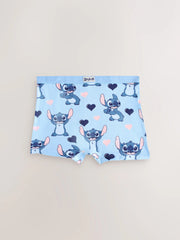 Pink/Blue Disney Stitch and Angel Shorts 5 Pack (2-16yrs)