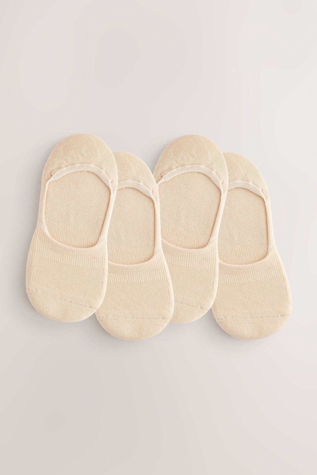 Nude Cushion Sole Invisible Socks 4 Pack