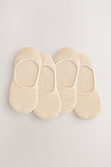 Nude Cushion Sole Invisible Socks 4 Pack