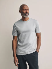 Grey Slim Fit Signature SUPIMA® Cotton Crew Neck T-Shirt