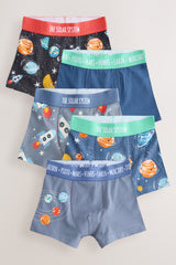 NEXT - NCNUI-Underwear-Blue Space Print Junior Character Trunks