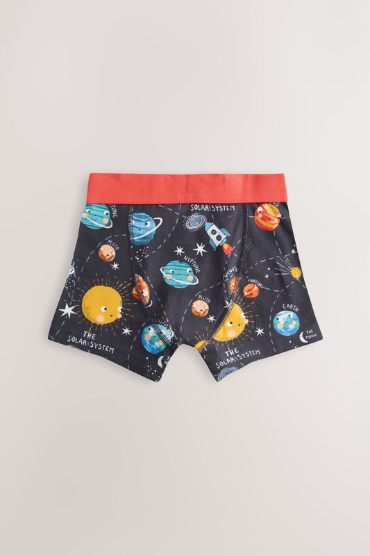 NEXT - NCNUI-Underwear-Blue Space Print Junior Character Trunks