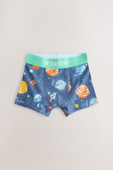 NEXT - NCNUI-Underwear-Blue Space Print Junior Character Trunks