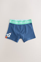 NEXT - NCNUI-Underwear-Blue Space Print Junior Character Trunks