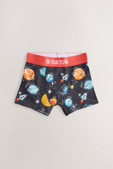 NEXT - NCNUI-Underwear-Blue Space Print Junior Character Trunks