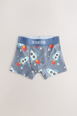 NEXT - NCNUI-Underwear-Blue Space Print Junior Character Trunks