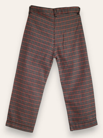 Beige Check Trouser | Bottom | IXAMPLE