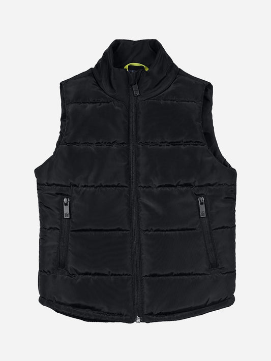 Black Sleeveless Casual Puffer Jacket Brumano Pakistan