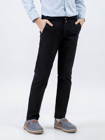 Black Twill Casual Chino Trouser Brumano Pakistan