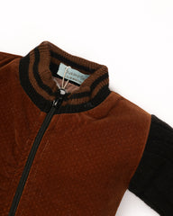 Brown/Black Suede Zipper | Jacket | IXAMPLE