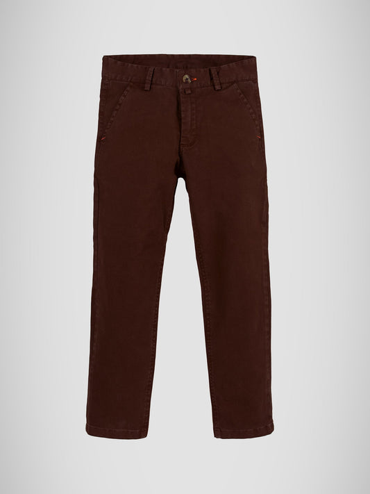 Burgundy Structured Trouser