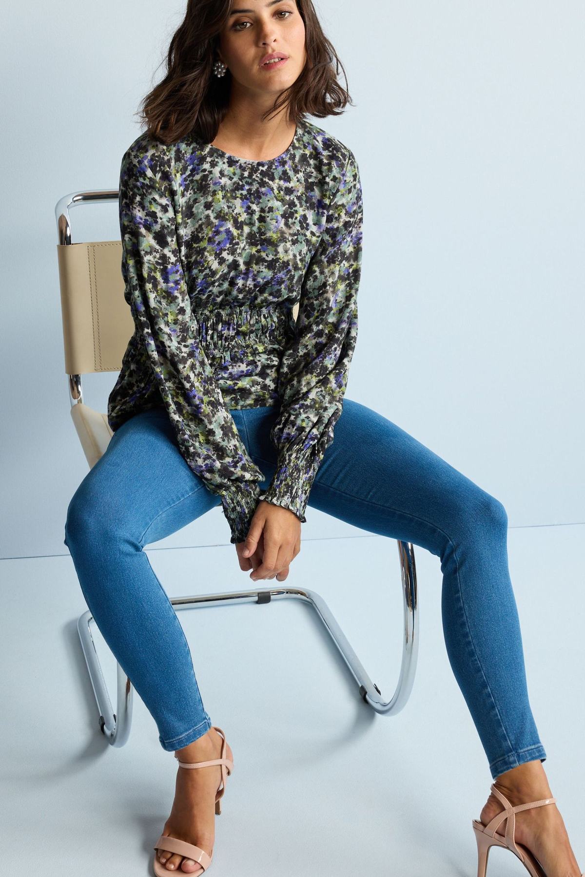 Pull-On Denim Leggings
