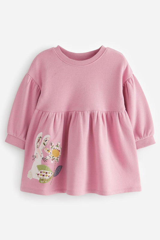 Pink Bunny Sweat Dress
