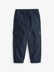 Navy Blue Loose Fit Cargo Trousers (3-16yrs)
