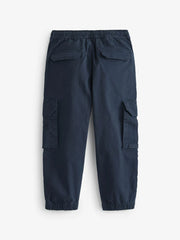Navy Blue Loose Fit Cargo Trousers (3-16yrs)