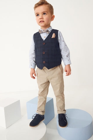 Waistcoat Set With Shirt & Bow Tie