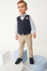 Waistcoat Set With Shirt & Bow Tie NEXT UK